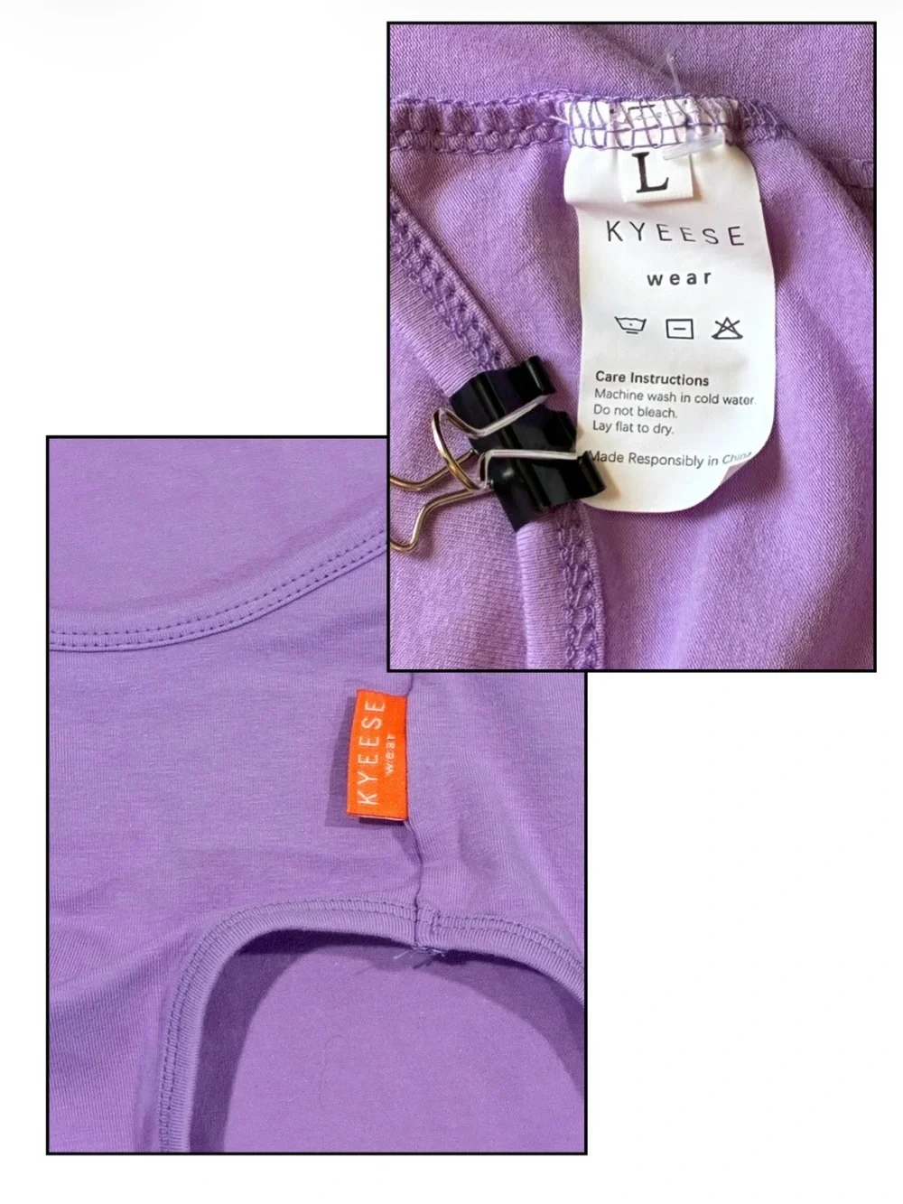 NWOT Cotton Dog Tee/Tank Shirt with Reflective Patch, Purple. Large